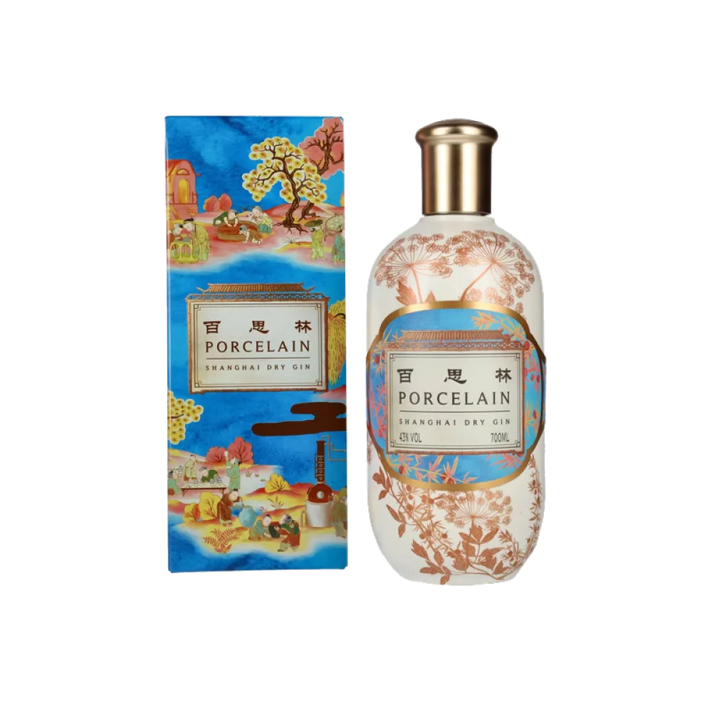 Porcelain Shanghai Dry Gin 43° 70cl gin premium chinois