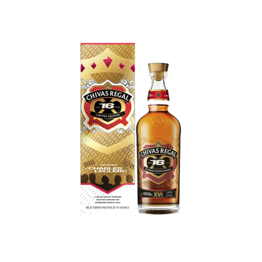 Chivas Regal 16 ans Charles Leclerc Edition 70cl, édition limitée