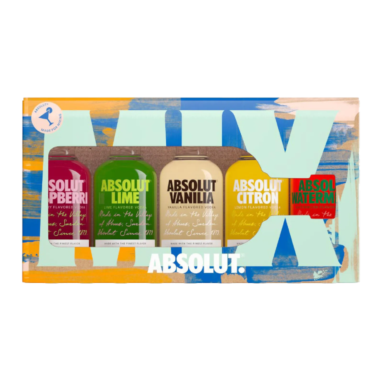Absolut Five Miniatures coffret 5x5cl vodka aromatisee