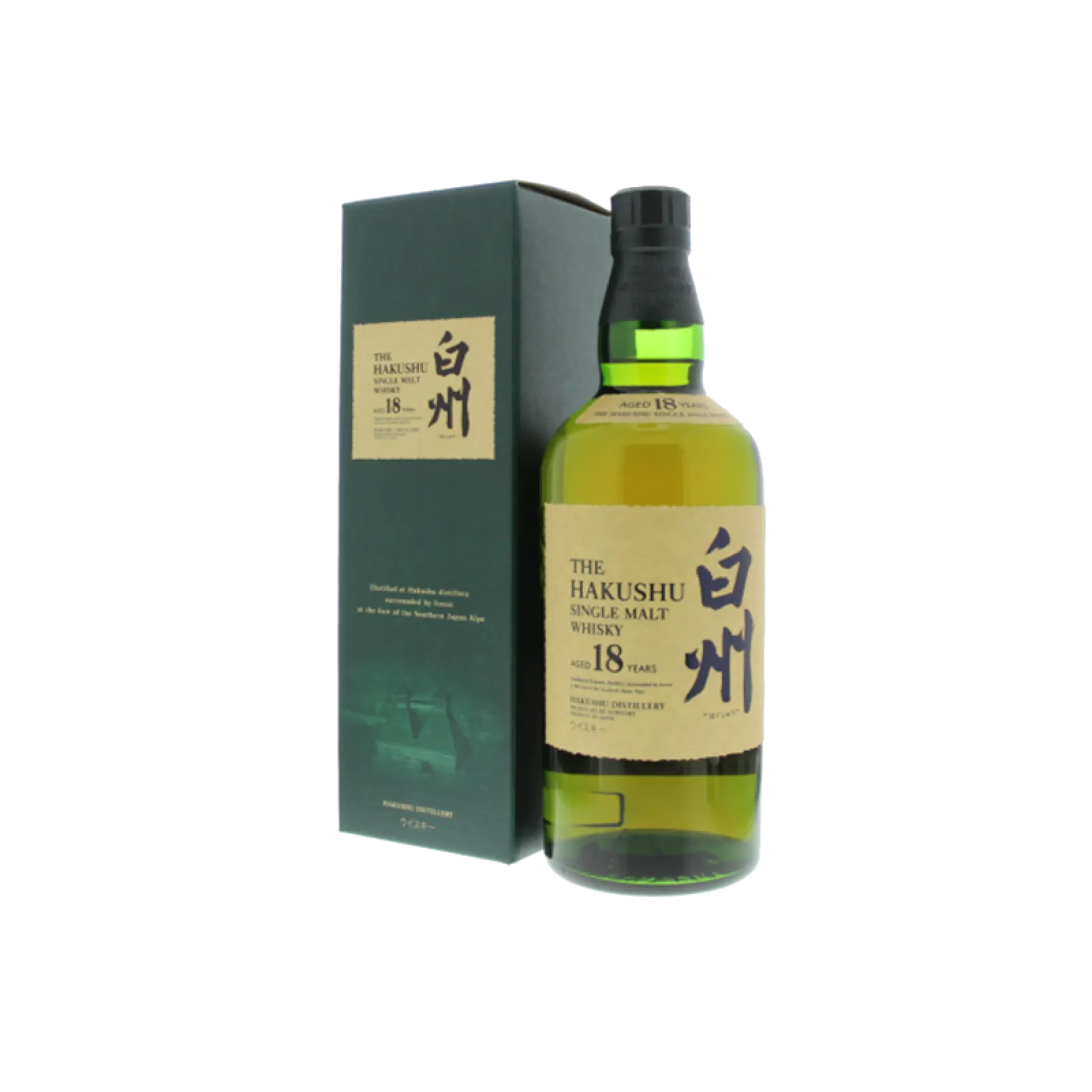 Hakushu 18 Years 70cl, single malt japonais Suntory