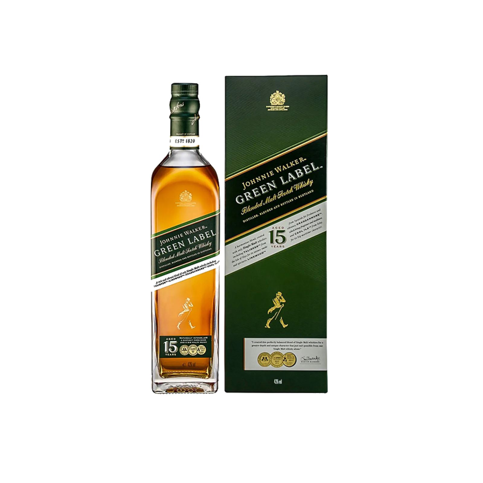 Johnnie Walker Green Label 15 ans 70cl