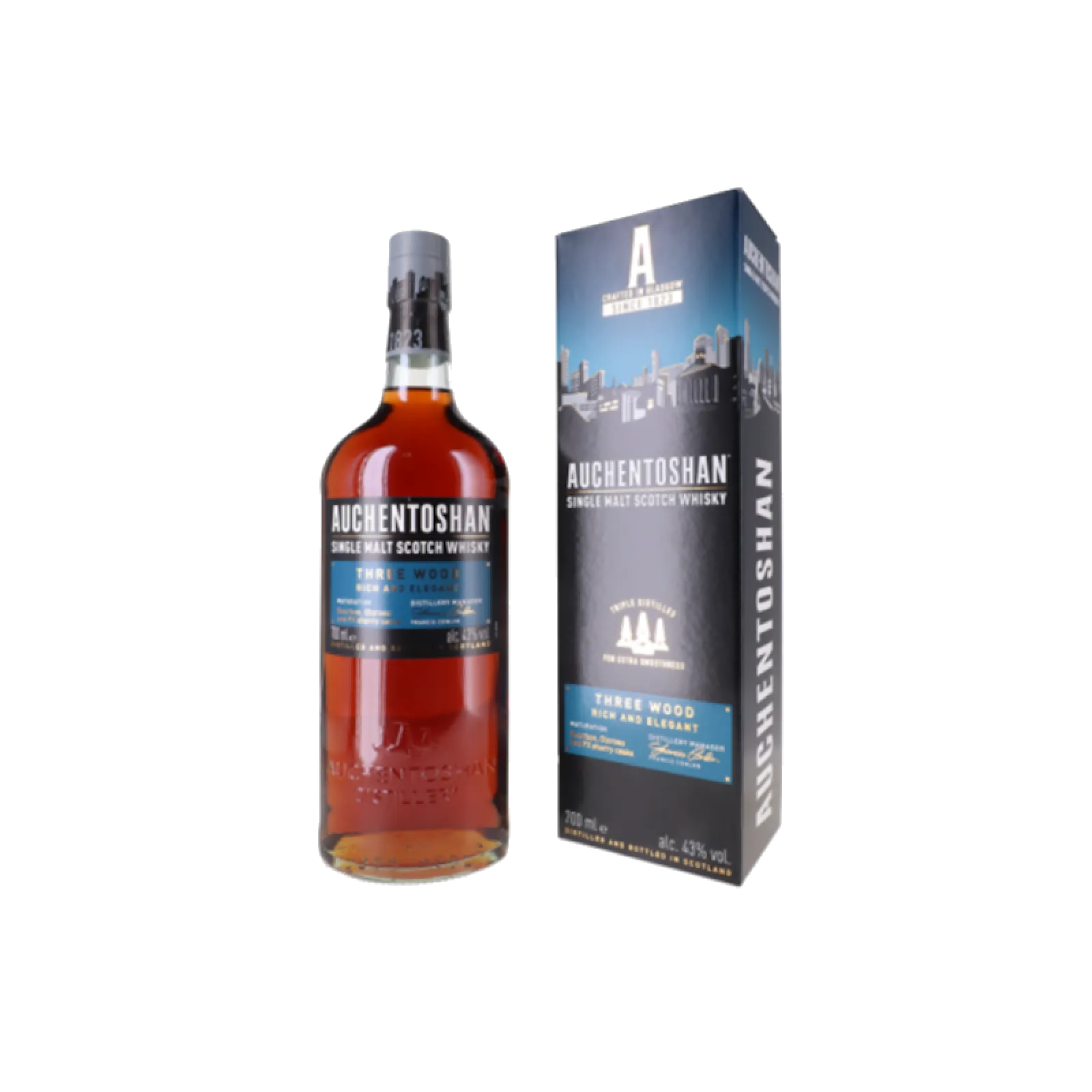 Auchentoshan Three Wood 43, spiritueux premium en ligne Belgique | Spirits Home