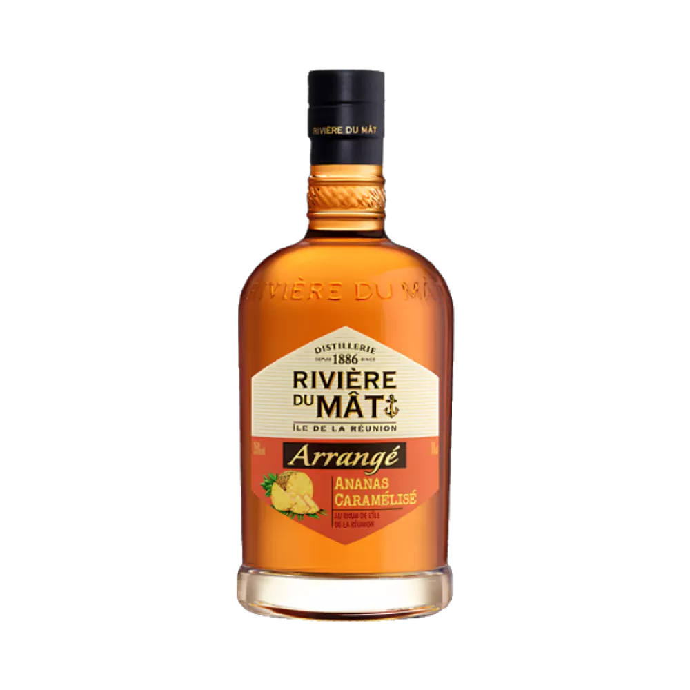 Bouteille de Rivière du Mat Arrangé Ananas 35° 70cl, rum