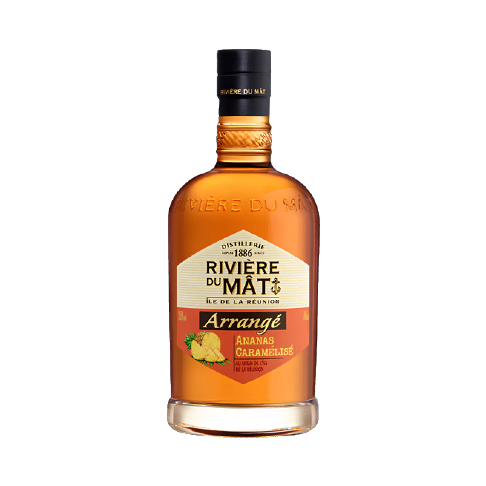 Bouteille de Rivière du Mat Arrangé Ananas 35° 70cl, rum