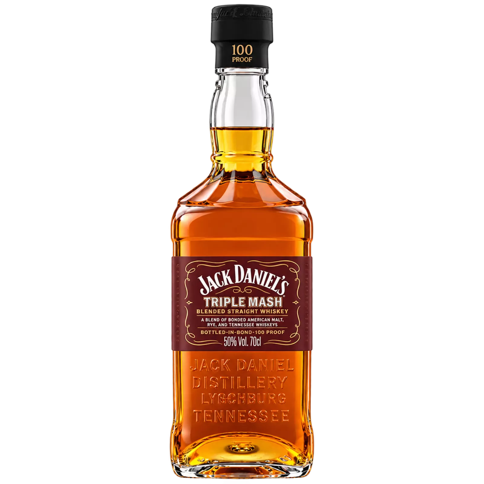 Bouteille de Jack Daniels Triple Mash 70cl, rye whiskey
