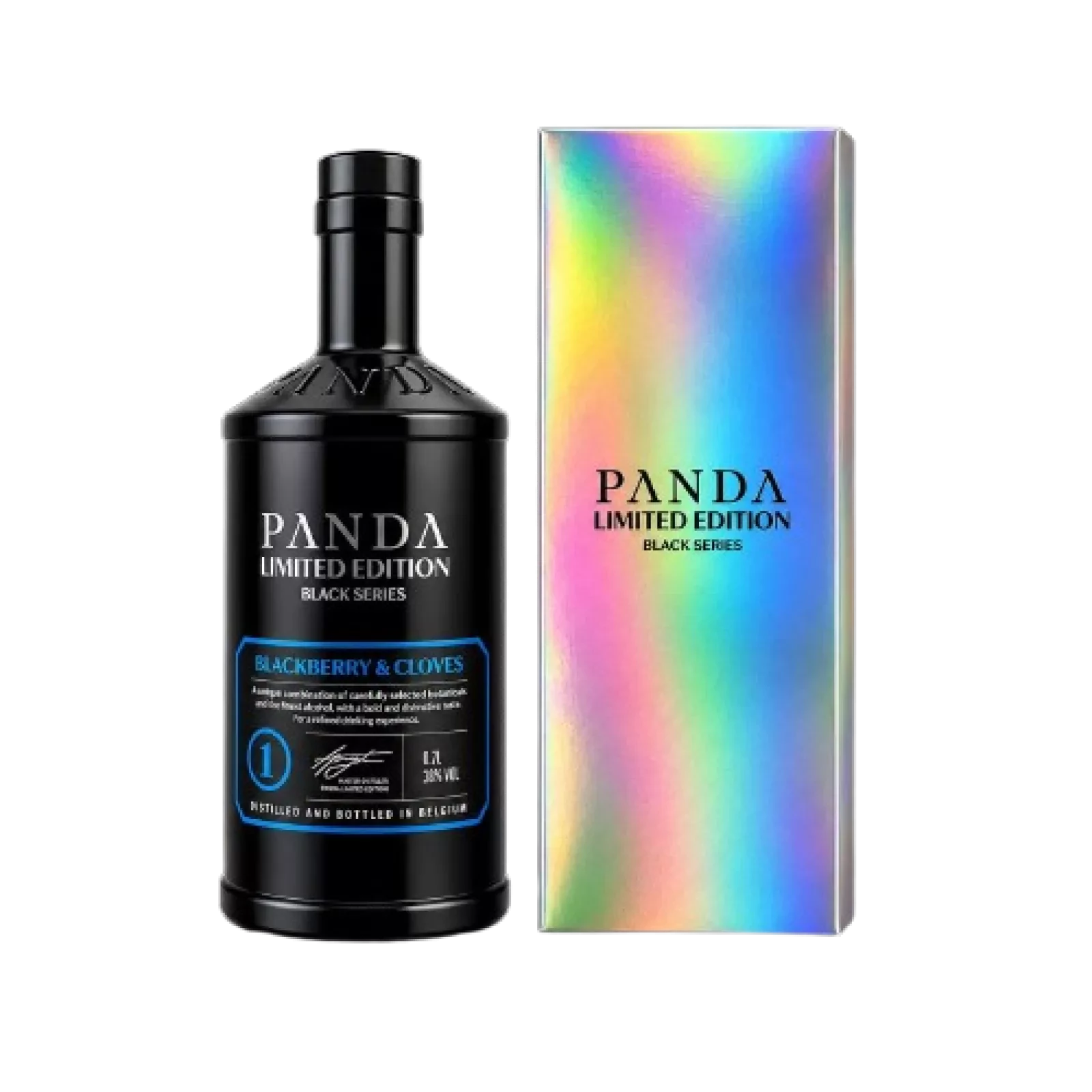 Bouteille de Panda Gin Black Series N°1 - Édition Limitée 42° 70cl, gin
