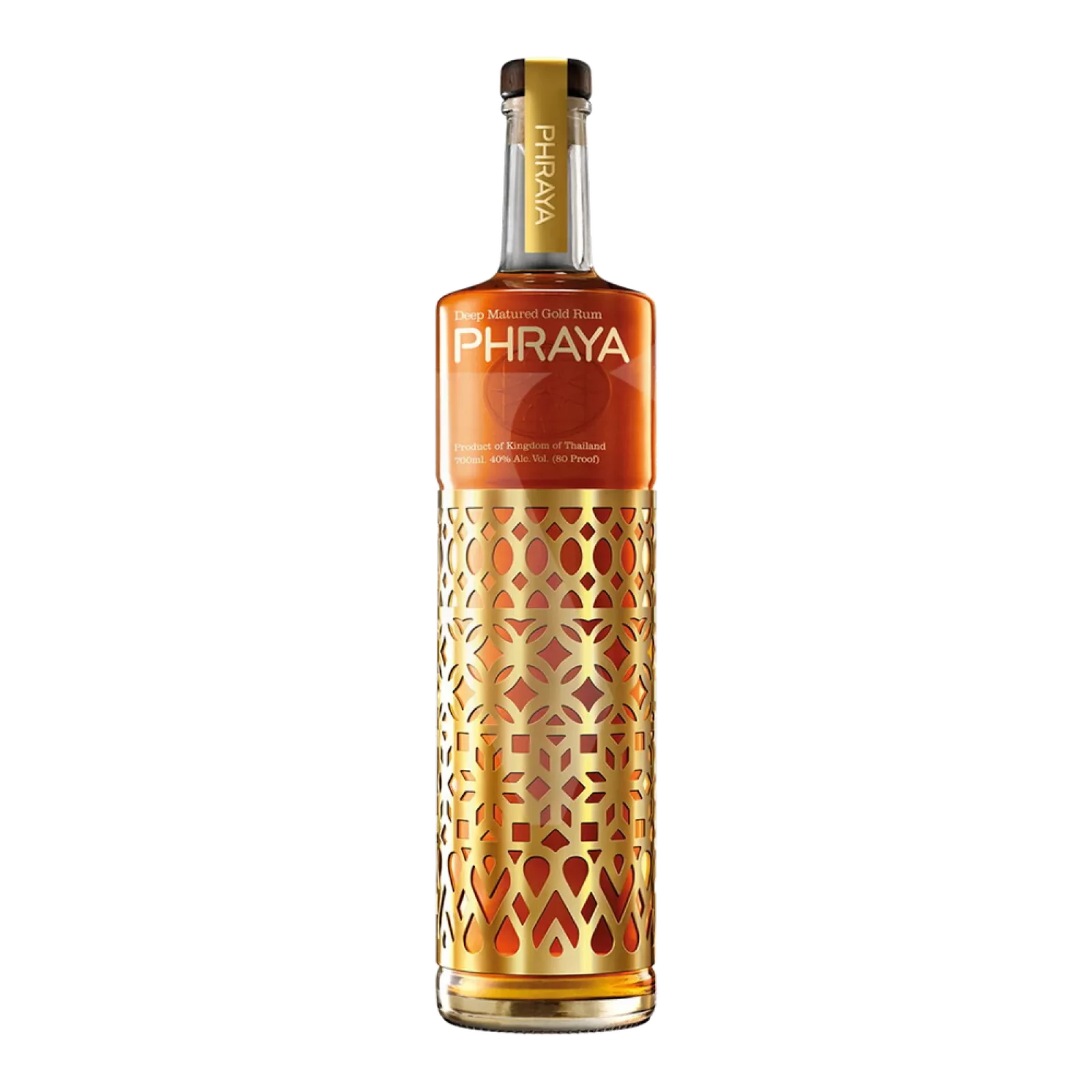 Bouteille de Phraya Rum Gold 40% 70cl, rum