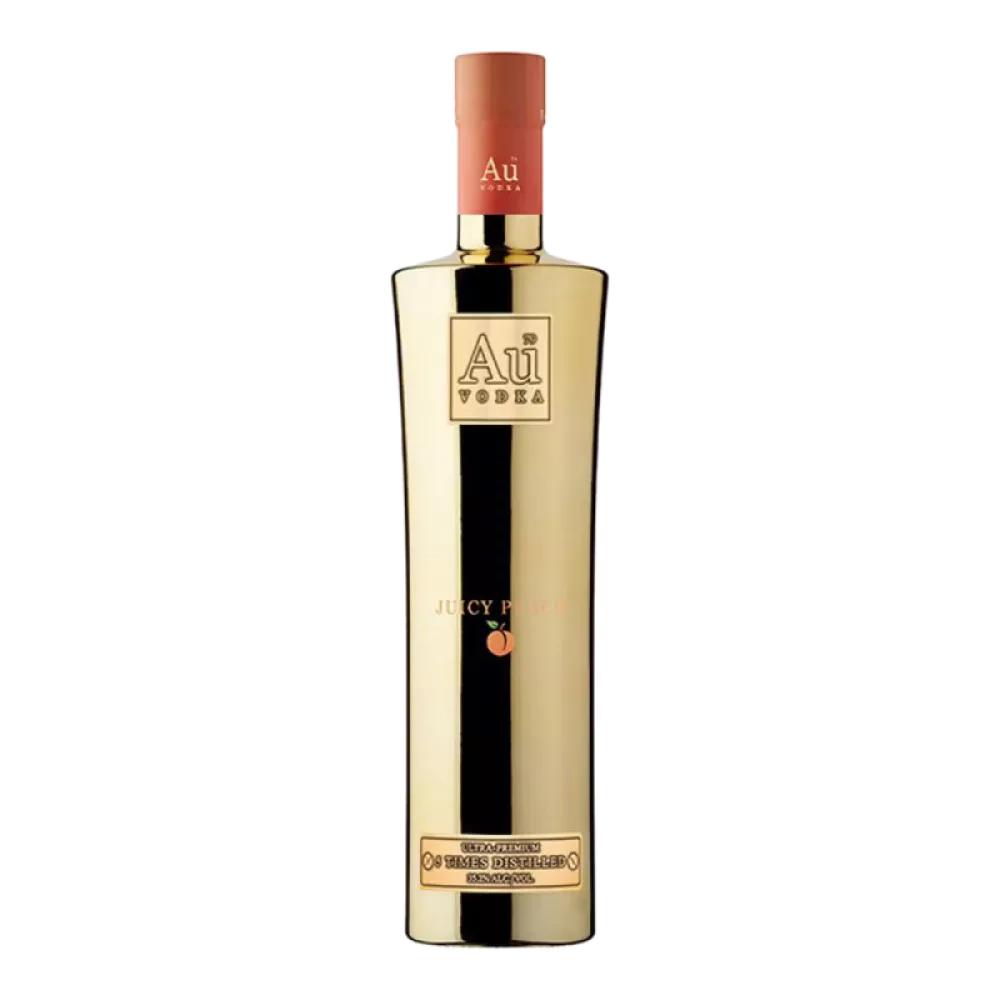 Bouteille de Au Vodka Juicy Peach 35.2° 70cl, vodka