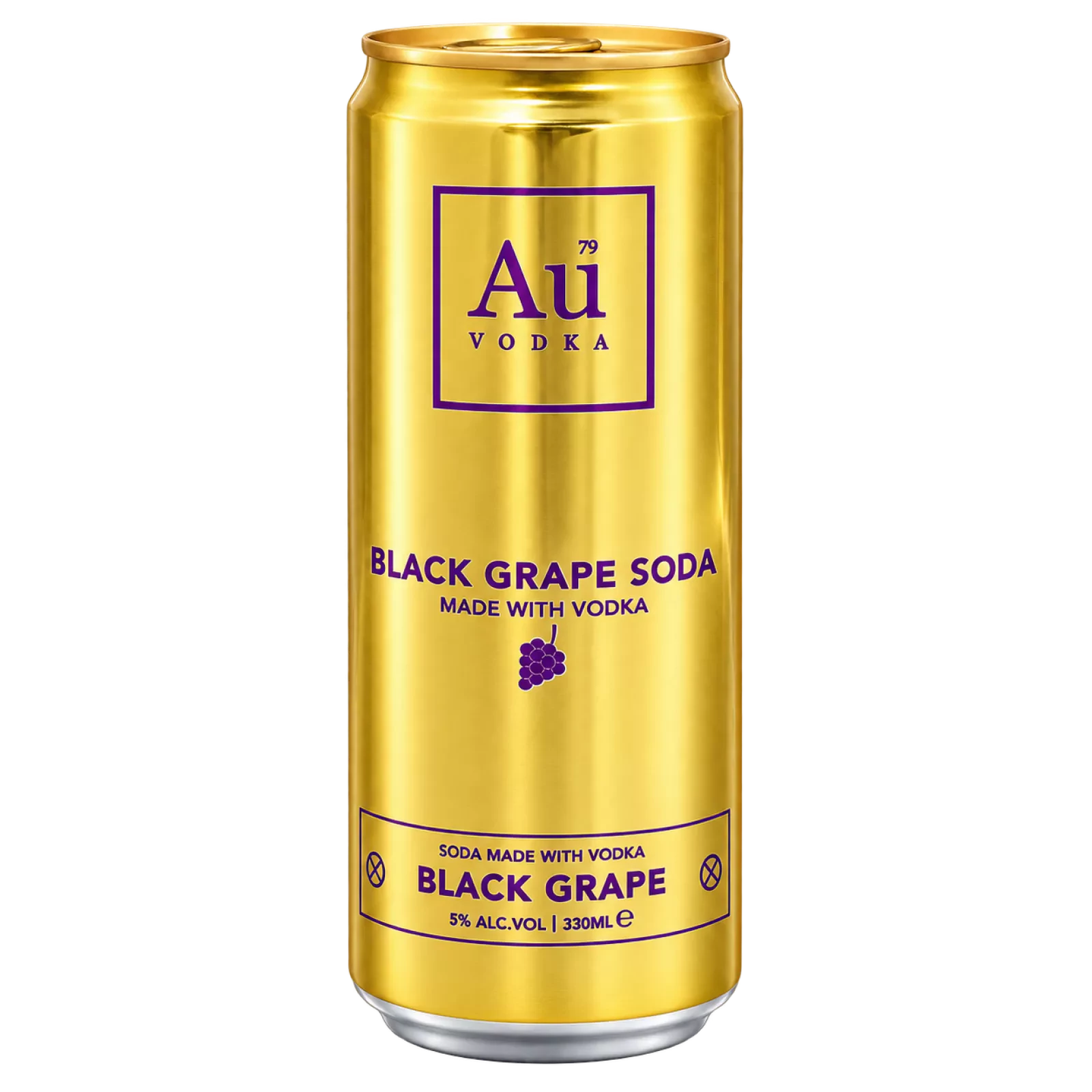 Bouteille de Au Vodka Black Grape 5° 0.33L, vodka