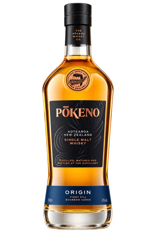 Bouteille de Pokeno Origin single malt whisky Nouvelle-Zélande 43° 70cl