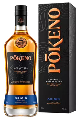 Bouteille de Pokeno Origin single malt whisky Nouvelle-Zélande 43° 70cl