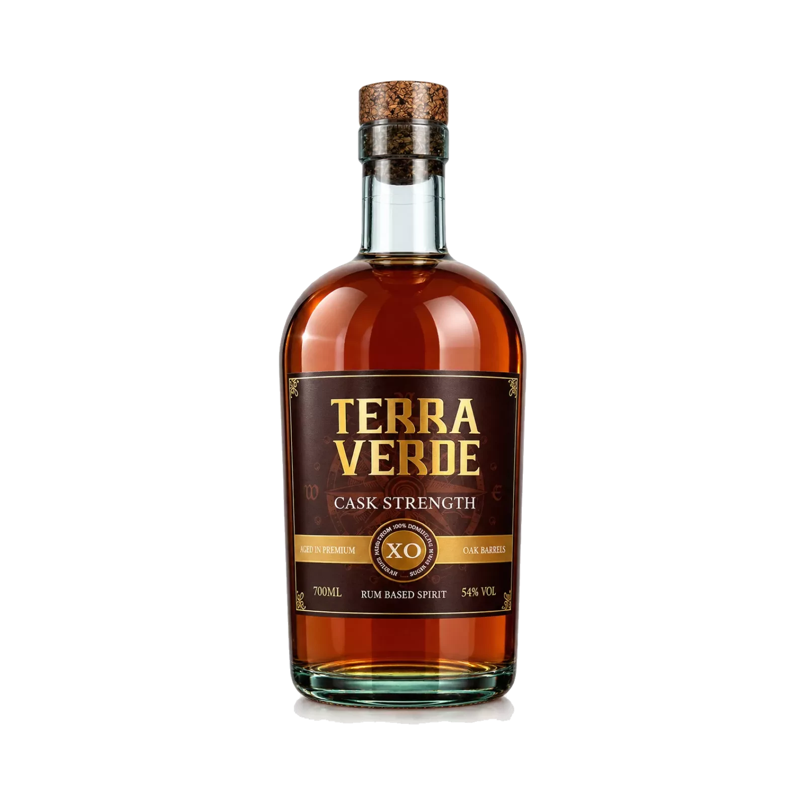 Bouteille de Terra Verde XO Cask Strength, rhum dominicain, 54° 70cl