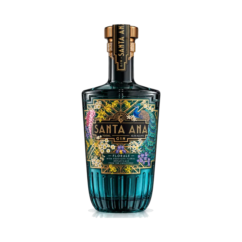 Bouteille de Santa Ana Gin Florale, gin floral aux botaniques des Philippines, 42,3° 70cl