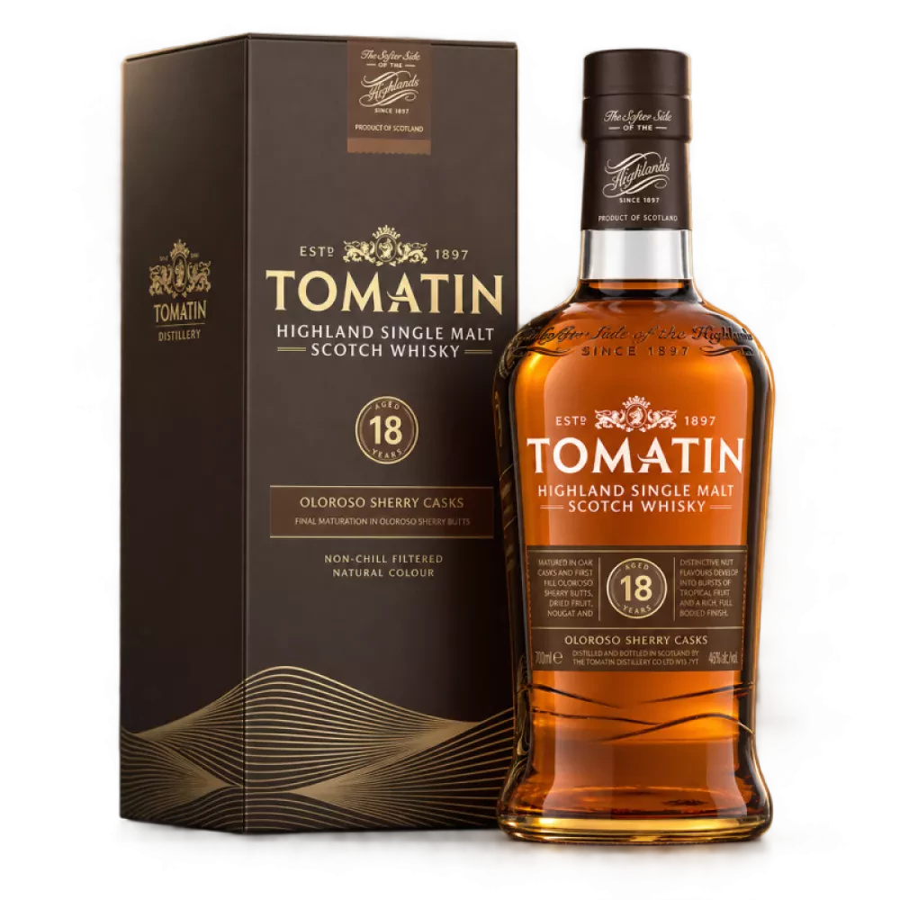 Tomatin 18 Years Oloroso Sherry 46° 70cl, Spirits Home
