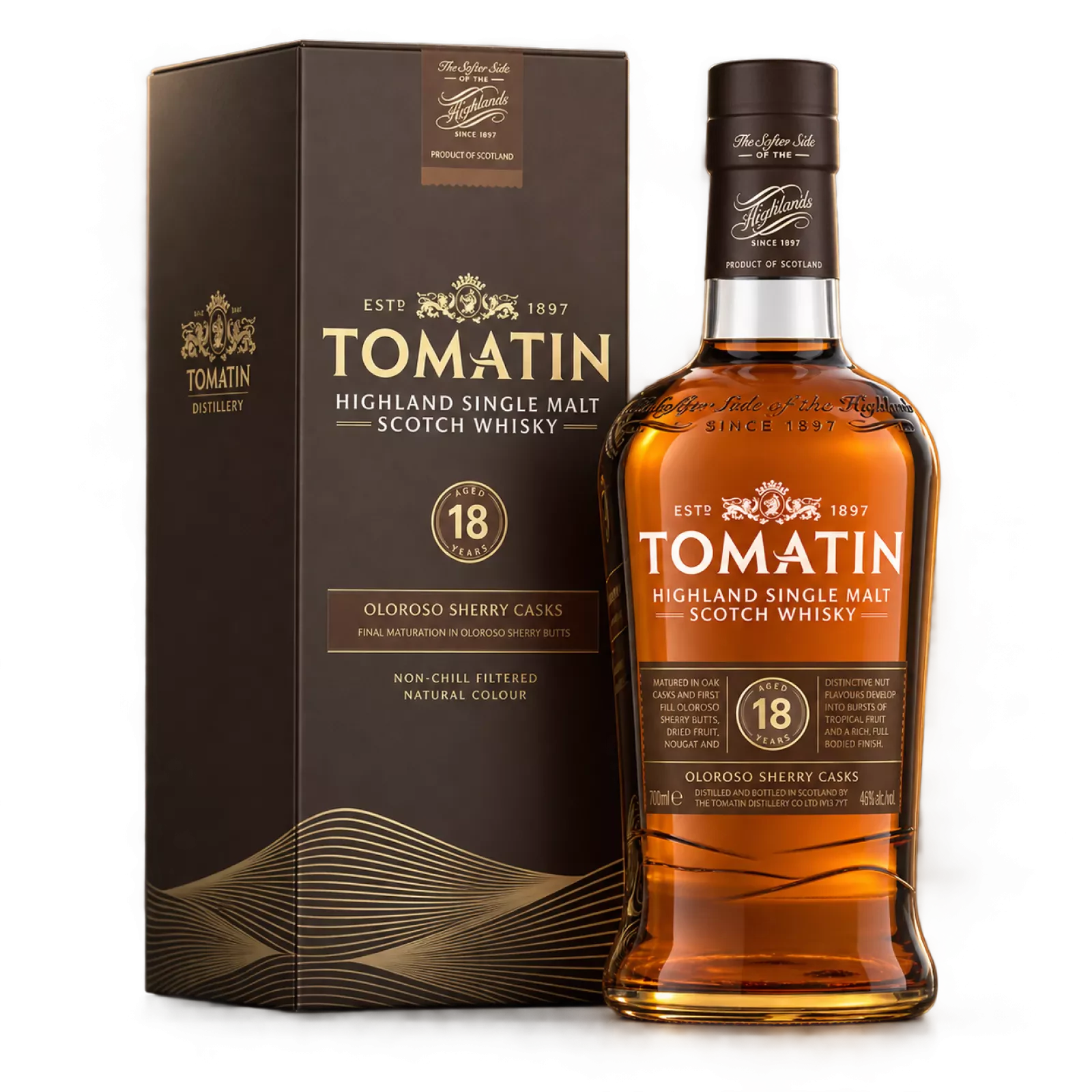 Tomatin 18 Years Oloroso Sherry 46° 70cl, Spirits Home